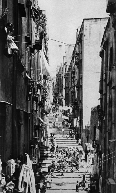 The Vicolo del Pallonetto, Early 1900s by Carlo Brogi